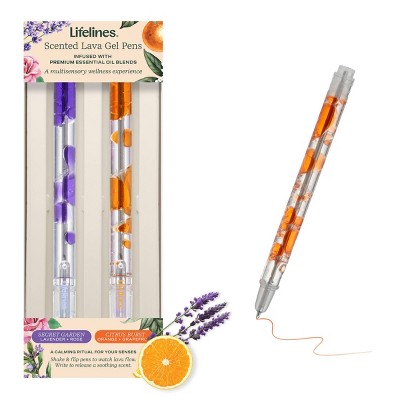 Lifelines 2pk Scented Lava Pen Set Purple/Orange