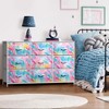 Sorbus 9 Drawers Dresser- Storage Unit with Steel Frame, Wood Top, Fabric Bins - for Bedroom, Closet, Office and more - 2 of 4
