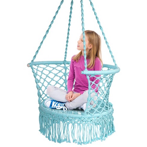 Hanging cotton rope discount chair