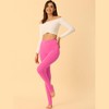 INSPIRE CHIC Women's Elastic Waistband Soft Gym Yoga Cotton Stirrup Pants Leggings - 3 of 4