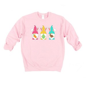 Simply Sage Market Women's Graphic Sweatshirt Easter Gnomes - 1 of 3