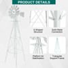 Karl Home Metal Outdoor Decorative Windmill - 4 of 4