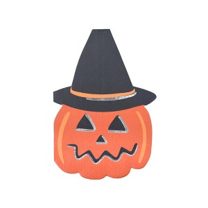 Daydream Society - Trick or Treat Street Halloween Pumpkin Witch Large Napkins - Pack of 16 Paper Napkins - 1 of 2