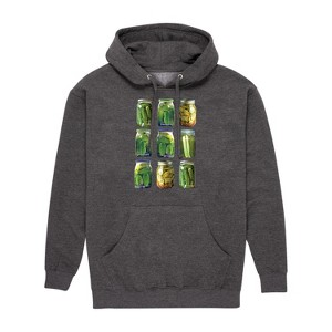 Men's - Instant Message - Any Jar, Fill With Pickles Graphic Fleece Pullover Hoodie - 1 of 4
