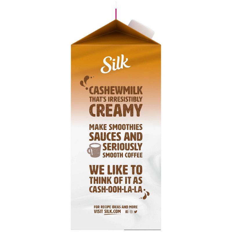 Silk Dairy-Free Unsweet Vanilla Cashewmilk - 0.5gal, 4 of 6