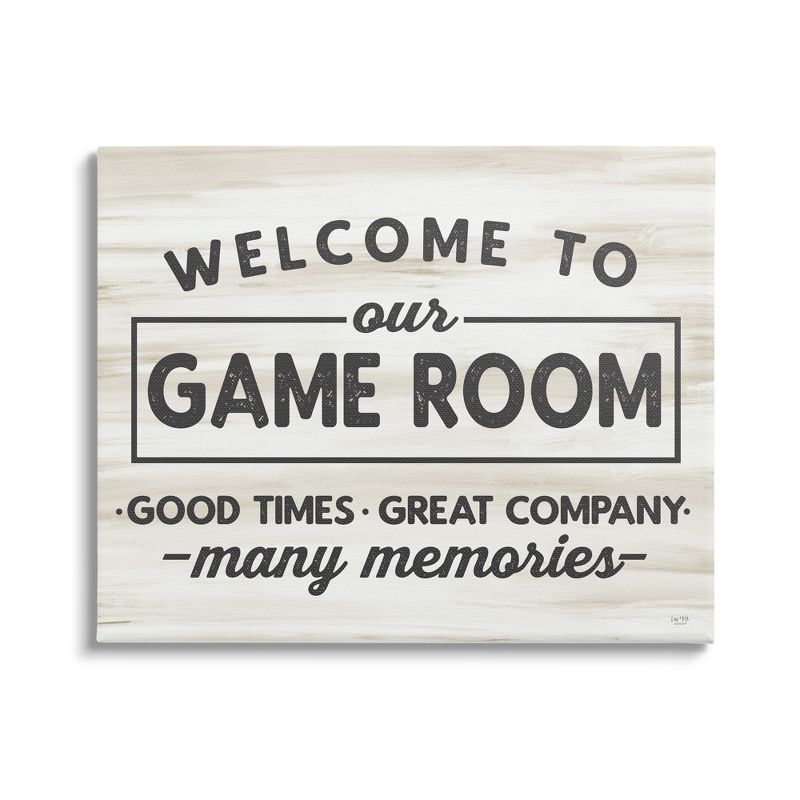 Stupell Industries Welcome To Game Room Canvas Wall Art, 1 of 6