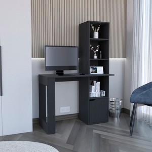 NicBex Bookcases for Living Room 6-shelf Home Writing Desk Unit Bookshelf for Home Office, and Bedroom Storage - 1 of 4