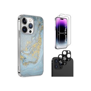 SaharaCase iPhone 14 Pro 6.1" Bundle Series Case with Tempered Glass Screen and Camera Protector - 1 of 4