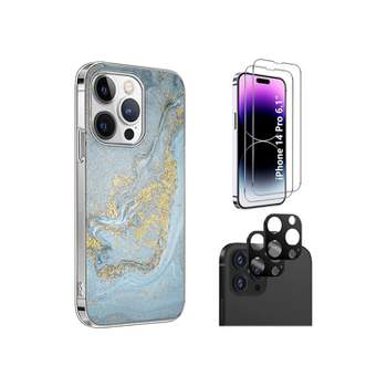 SaharaCase iPhone 14 Pro 6.1" Bundle Series Case with Tempered Glass Screen and Camera Protector