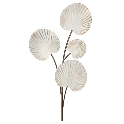 Fanned Leaves Metal Wall Decor - Stratton Home Décor