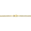 Black Bow Jewelry 2.2mm, 10k Yellow Gold, Solid Concave Figaro Chain Bracelet - 3 of 4