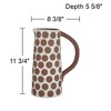 Dahlia Studios Dara 11 3/4"H Matte White Brown Decorative Vase with Handle - 4 of 4
