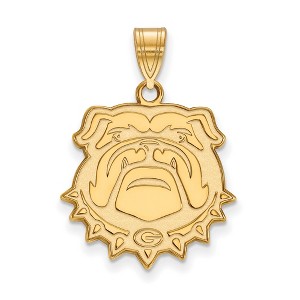 Black Bow Jewelry 10k Yellow Gold Georgia Bulldogs NCAA Large Pendant - 1 of 2