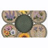 Earth Rugs Flowers Printed Round Trivets Gift Set – Eco-Friendly Hot Pads 10"x10" - 2 of 3