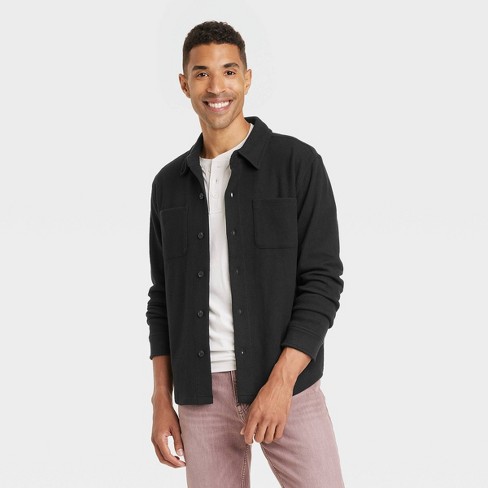 Black button down clearance jacket