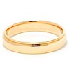 Pompeii3 4mm Step Cut Polished Wedding Band 14K Yellow Gold - 4 of 4