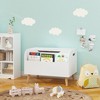 GlasFlength Decorative Bookshelf Creative and Unique Styling, Multifunctional Storage with Open Display Bookshelves, White,23.62”*15.75”*17.13" - 3 of 4