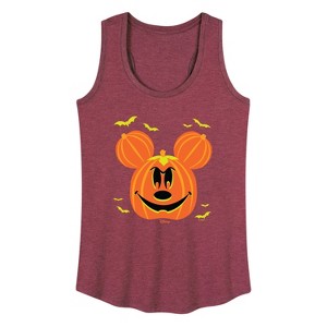 Women's - Disney - Pumpkin Mouse Graphic Racerback Tank - 1 of 4