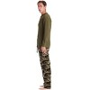 #FollowMe Mens Thermal Henley Pajama Set with Polar Fleece Pants  Warm, Comfy Sleepwear - 2 of 3