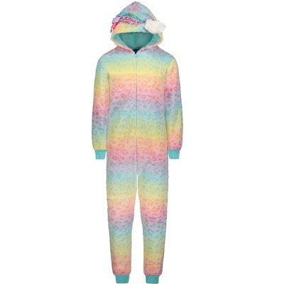 Sleep On It Girls Zip-up Rainbow Onesie 