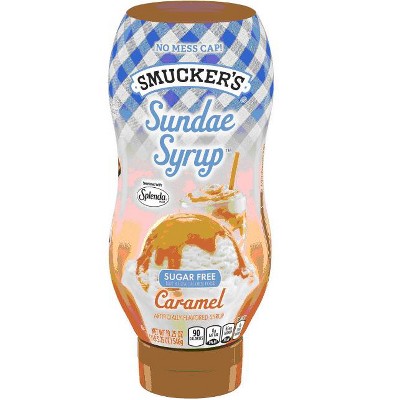 Smucker's Sundae Syrup Sugar Free Caramel Flavored Syrup, 19.25 Ounces (Pack of 4)