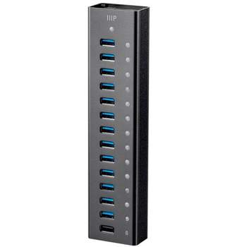 Monoprice 13-Port USB 3.0 Hub, 5Gbps, Heavy Duty Aluminum, Plug And Play With AC Adapter