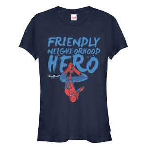 Juniors Womens Marvel Spider-Man: Homecoming Friendly Hero T-Shirt - 1 of 3