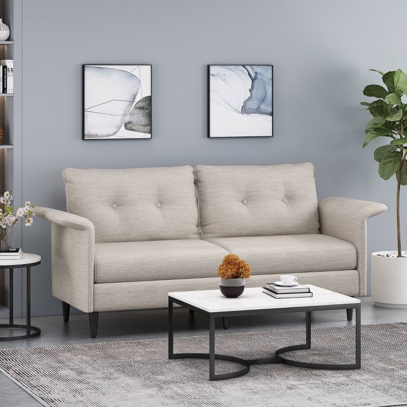 Resaca Contemporary 3 Seater Sofa - Christopher Knight Home, 3 of 11