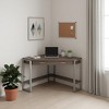 42" Taupe and Silver Corner Computer Desk - 2 of 4