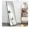 Solid Wood Full-Length Wall/Floor Mounted Mirror, 65"x23" Glass, Stylish Bathroom Makeup & Bedroom Entrance Decor, Durable Hanging Mirror - 3 of 4