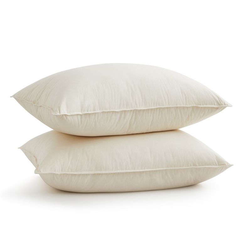 Peace Nest Organic Cotton Down Feather Pillows, Pillow-in-a-pillow Design, 5 of 7