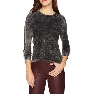 Women's Heritage Knit Rocker Crew Mid Shirt - three dots