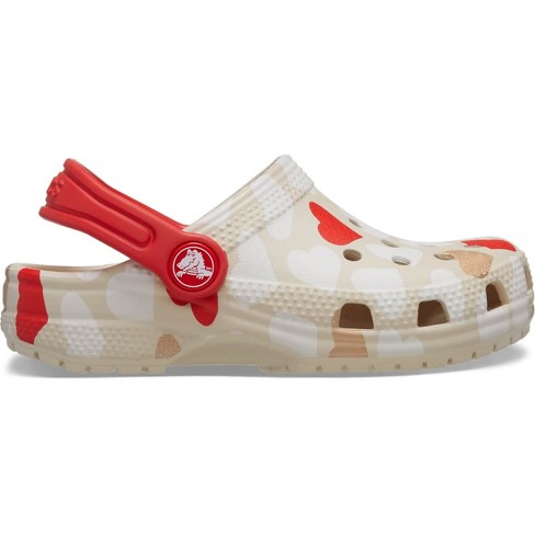 Crocs Toddler Classic Heart Print Clogs - image 1 of 4