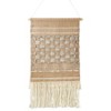 Saro Lifestyle Textured Woven Wall Hanging, 20"x36", Natural - 2 of 3