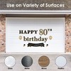 Big Dot of Happiness Adult 80th Birthday - Gold - Peel and Stick Birthday Party Decoration - Wall Decals Backdrop - 2 of 4