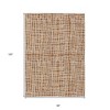 Orange Beige And Copper Striped Washable Indoor Outdoor Area Rug - 3 of 4