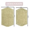 Waterford Collection Tufted Bath Rug, Extra Soft and Absorbent, Non-Slip Bath Mats, Machine Washable bath rugs for Bathroom, 2 Piece Set, Green - 2 of 4