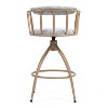 NicBex Modern Industrial Design Bar Stools Set of 2, Swivel Counter Height Barstools with Metal Frame for Kitchen Island, Pub - 4 of 4