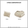 NicBex 2 PCS Velvet Comforter Set with 3D Puff Stitching,Quilt Set with Midweight Down Alternative Comforter&Sham,Machine Washable - 3 of 4