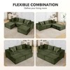 Modular Sectional Sofa,Modern Cloud Sectional Couch with Deep Seat, Boneless Couch with Chaise for Living Room Apartments Bedroom - 4 of 4