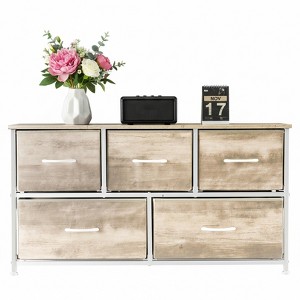 ELJGET Wooden Cabinet multi-purpose storage with multiple drawers, suitable for kitchens, offices, hallways, bedrooms, and living rooms - 1 of 1