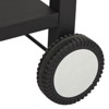 Outdoor Grill Dining Cart with Wheels,Movable Pizza Oven Trolley,Double-Shelf BBQ Prep Table with Hooks,Tabletop Griddle Cooking Station for Backyard - 4 of 4