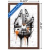 Trends International Star Wars: Saga - Falcon Black And Orange Framed Wall Poster Prints - 3 of 4