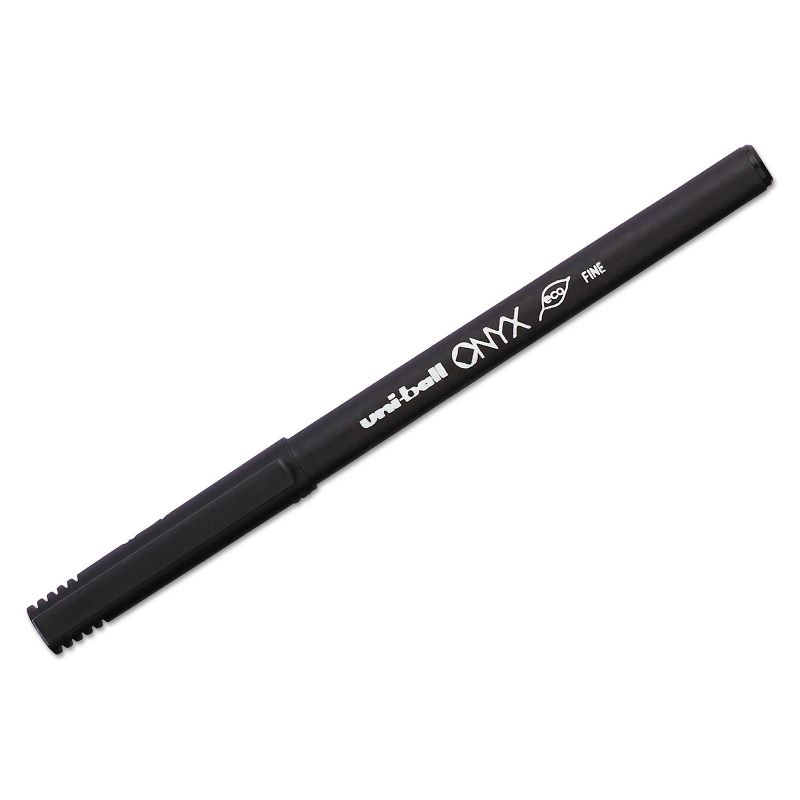 uni-ball Onyx Roller Ball Stick Dye-Based Pen Black Ink Fine Dozen 60143, 2 of 9