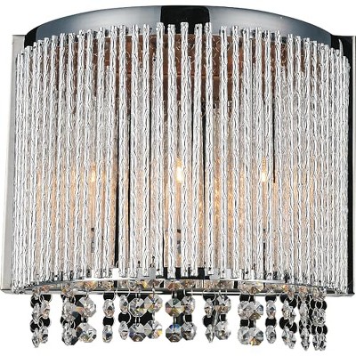 CWI Lighting Claire 3 Light Wall Sconce With Chrome Finish