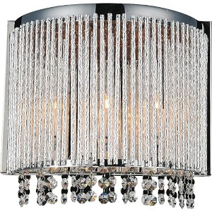 CWI Lighting Claire 3 Light Wall Sconce With Chrome Finish - 1 of 3