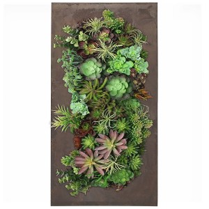 Modern Home Living Wall Galvanized Steel/Zinc Succulent Planter - 1 of 4