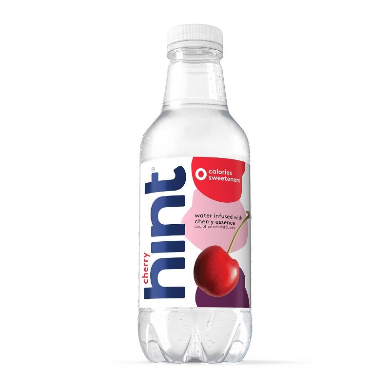 hint Purple Variety Pack Flavored Water - Watermelon, Raspberry, Cherry, and Peach - 12pk/16 fl oz Bottles, 6 of 12