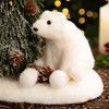 Northlight Frosted Tree and Polar Bear Christmas Decoration - 13" - 3 of 4