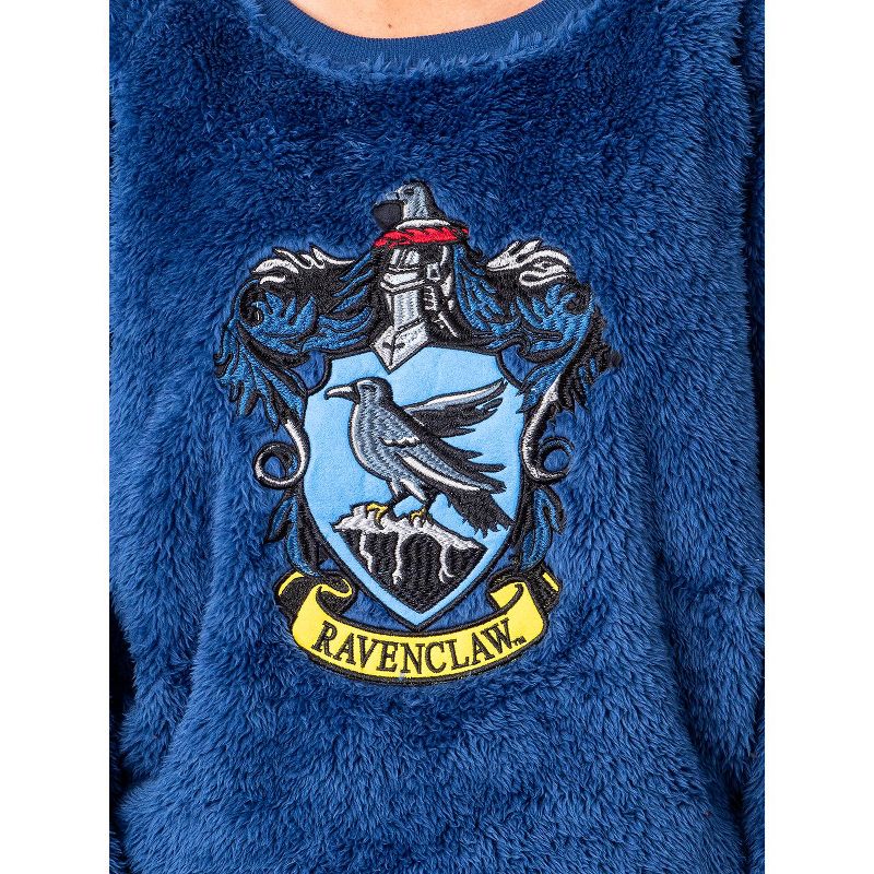 Harry Potter Womens' Sweater and Shorts Sleep Pajama Set-All Houses, 4 of 7